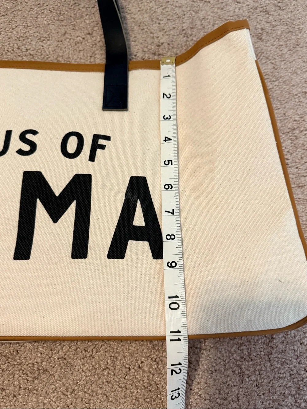 Haus of Mama Canvas Tote Bag Santa Barbara Design Studio Oversized Natural Black
